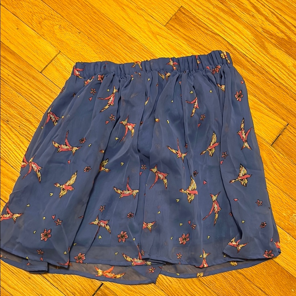 Floral Blue Skirt
